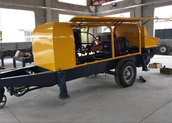 Large Capacity Trailer Concrete Pump Lightweight Stationary Electric Concrete