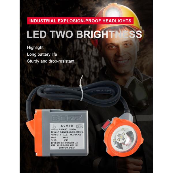 3W Industrial Mining Cable Head Lights Explosion Proof Lamp With Dual Source Led