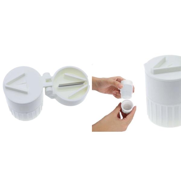 Popular pill crusher cutter water cup Portable 4 in 1 Pill tablet medicine spliter grinder Box case pouch manufacture price