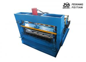 China Blue Roofing Sheet Crimping Machine , Automatic Curving Roll Forming Machine on sale