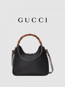 Quality Bamboo Handle Gucci Princess Diana Handbag Double G Hardware OEM wholesale