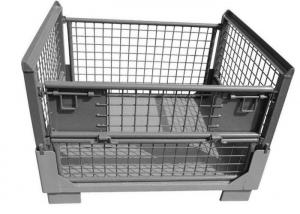 Quality Industrial Mesh Collapsible Pallet Cage Brick Pallet Lifting Cage Four Sided wholesale