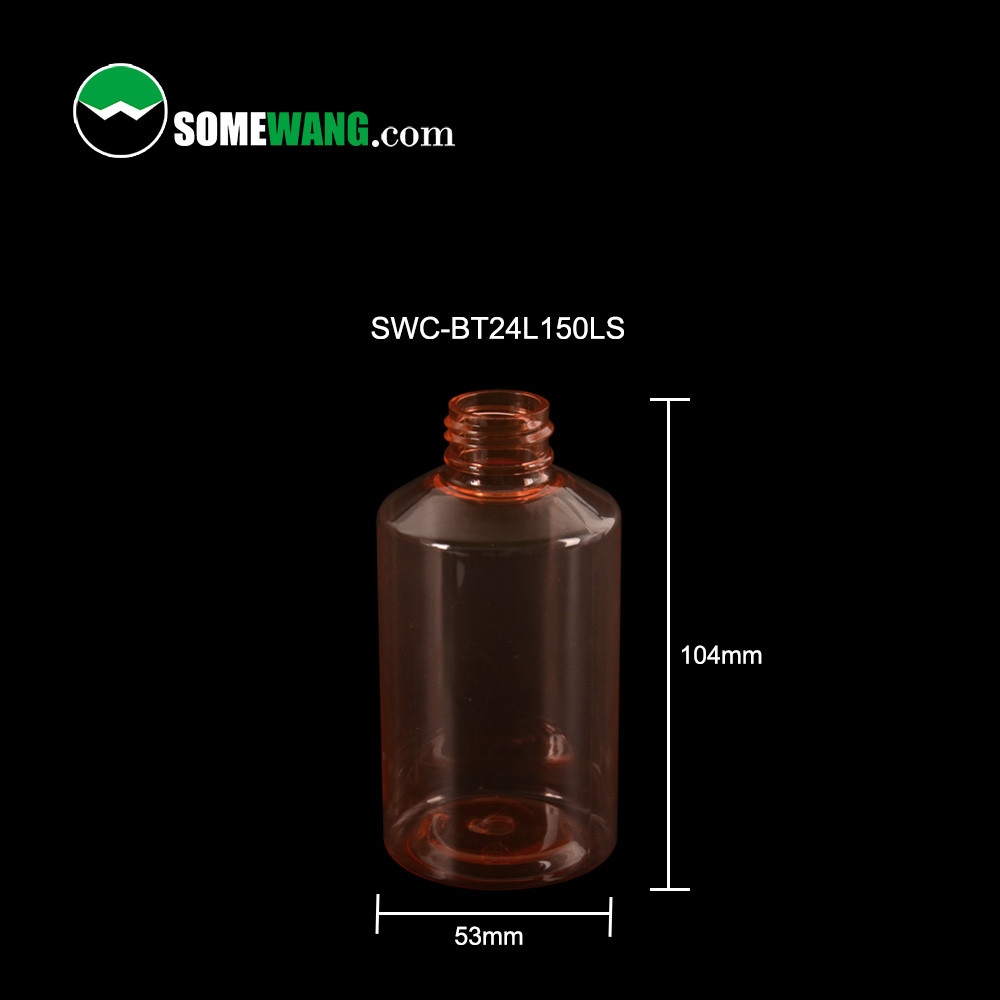 150ml Cosmetic Emulsion Spray Pump Plastic PET Bottle For Shampoo Liquid Skin Care