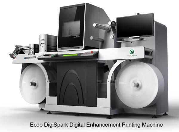 Cheap Digital Web Label Varnish Braille Printing Machine 330mm DigiSpark for sale