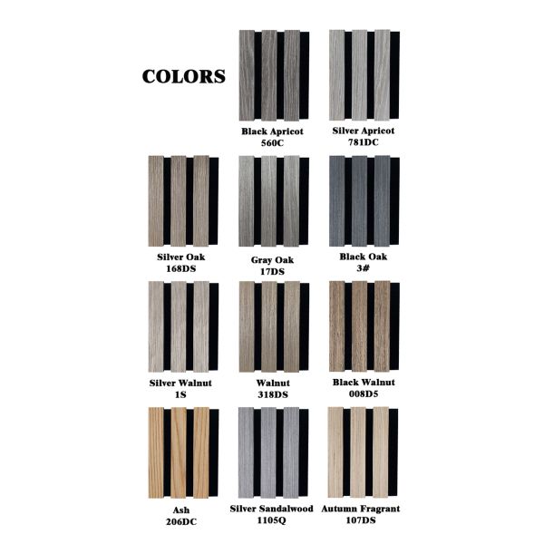 Easy Installation Acoustic Wall Panel MDF Wood Veneer for Apartment
