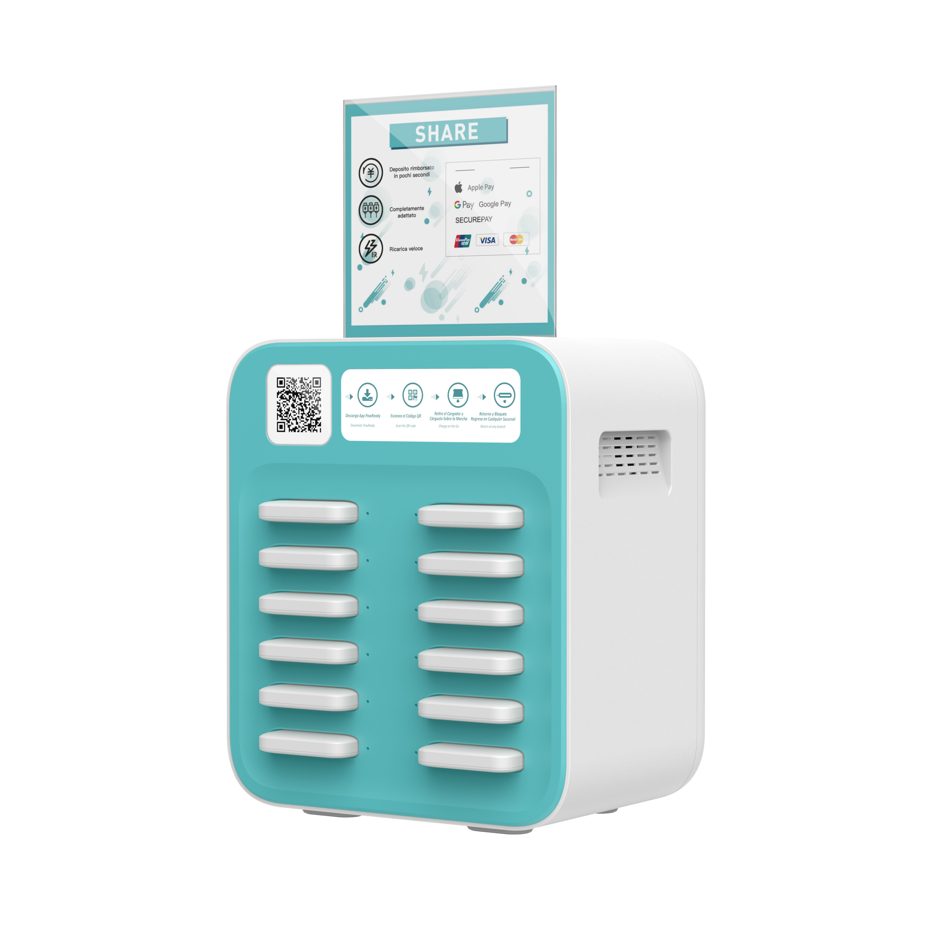 Quality 5000mAh*6 Phone Charger Vending Machine wholesale