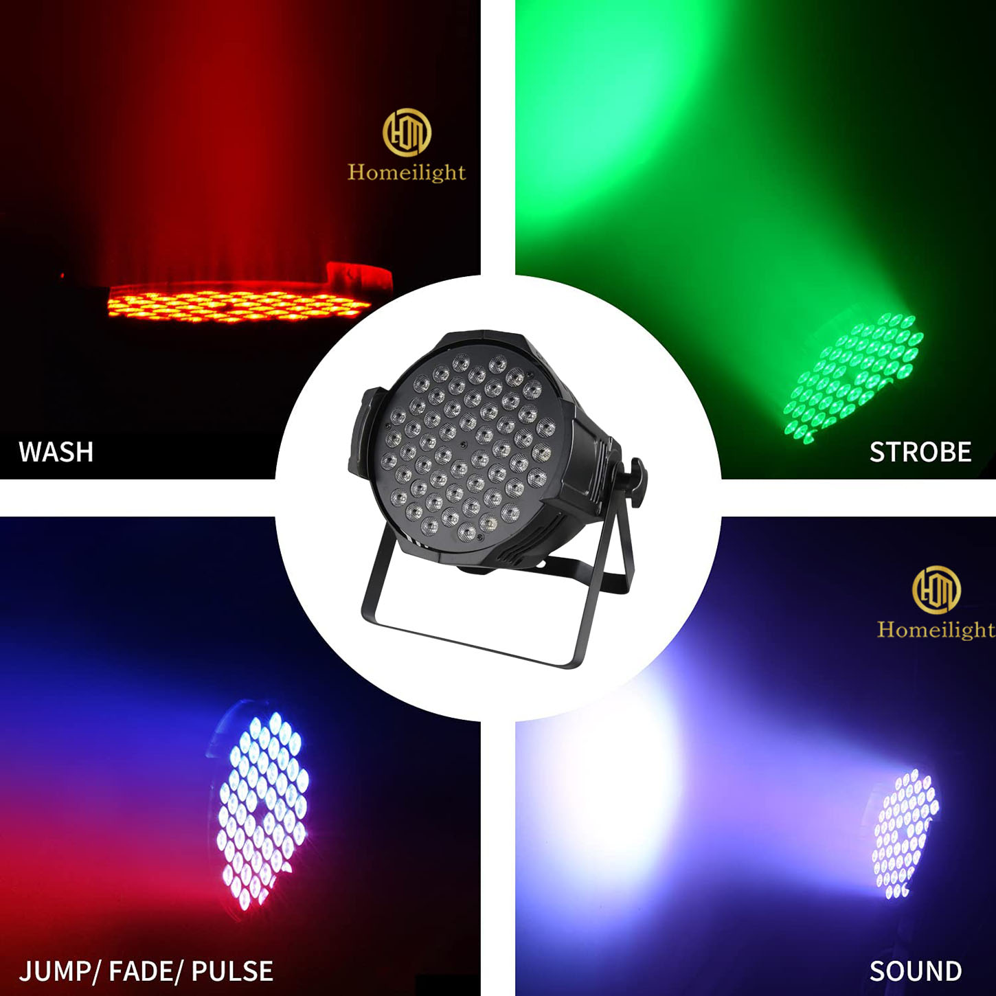 90 Ra 200 lm/w 54pcs*3w RGB3in1 DMX512 Disco LED Par Lights for Stage Lighting Equipment