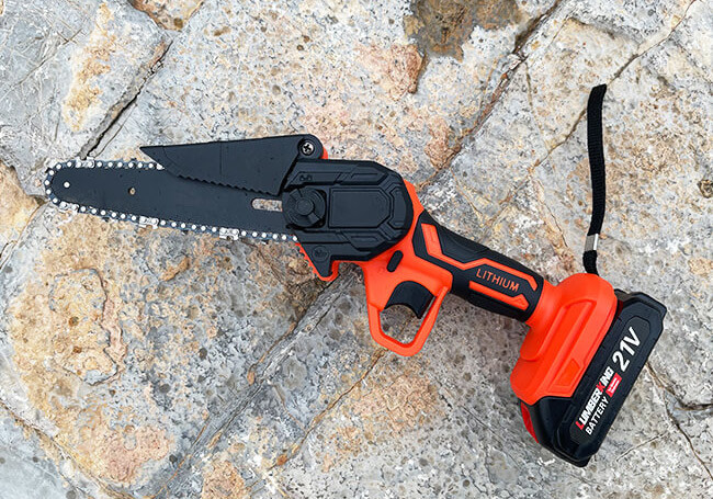 6 Inch 21V Handheld Branch Electric Mini Chainsaw Garden Tools