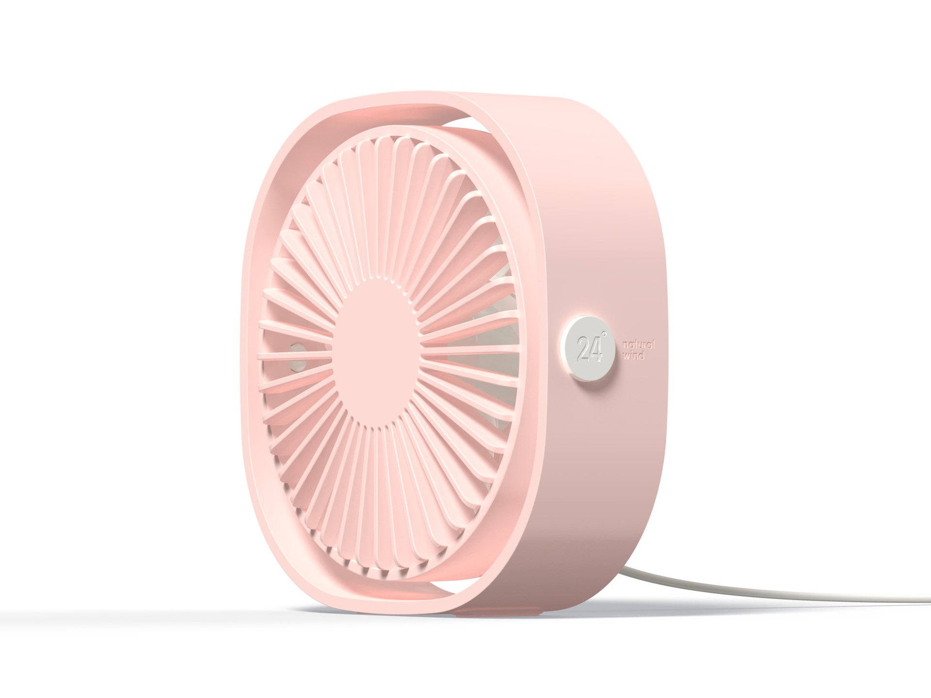 DC5V/1A 4.2W Battery Type Rechargeable Desktop Air Cooling Fans with 3X Speed Mode