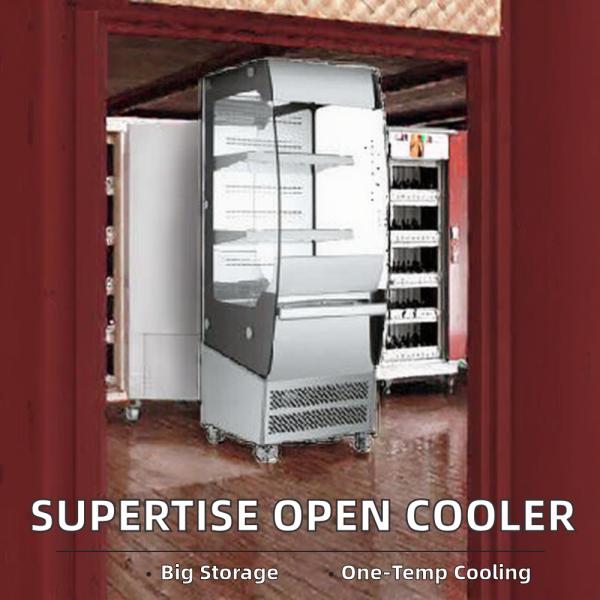 Refrigerator Equipment Supermarket Vegetable Fridge Refrigerated Display case Multideck Open Display Chiller