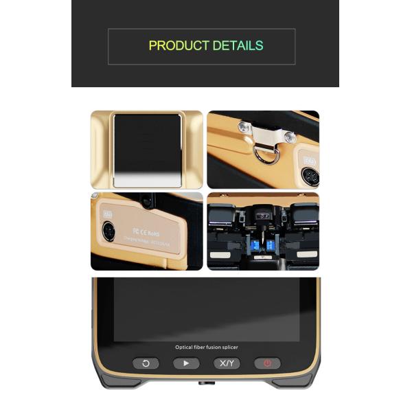 7800mAh Fusion Splicing Machine , Automatic Fiber Optic Fusion Splicer