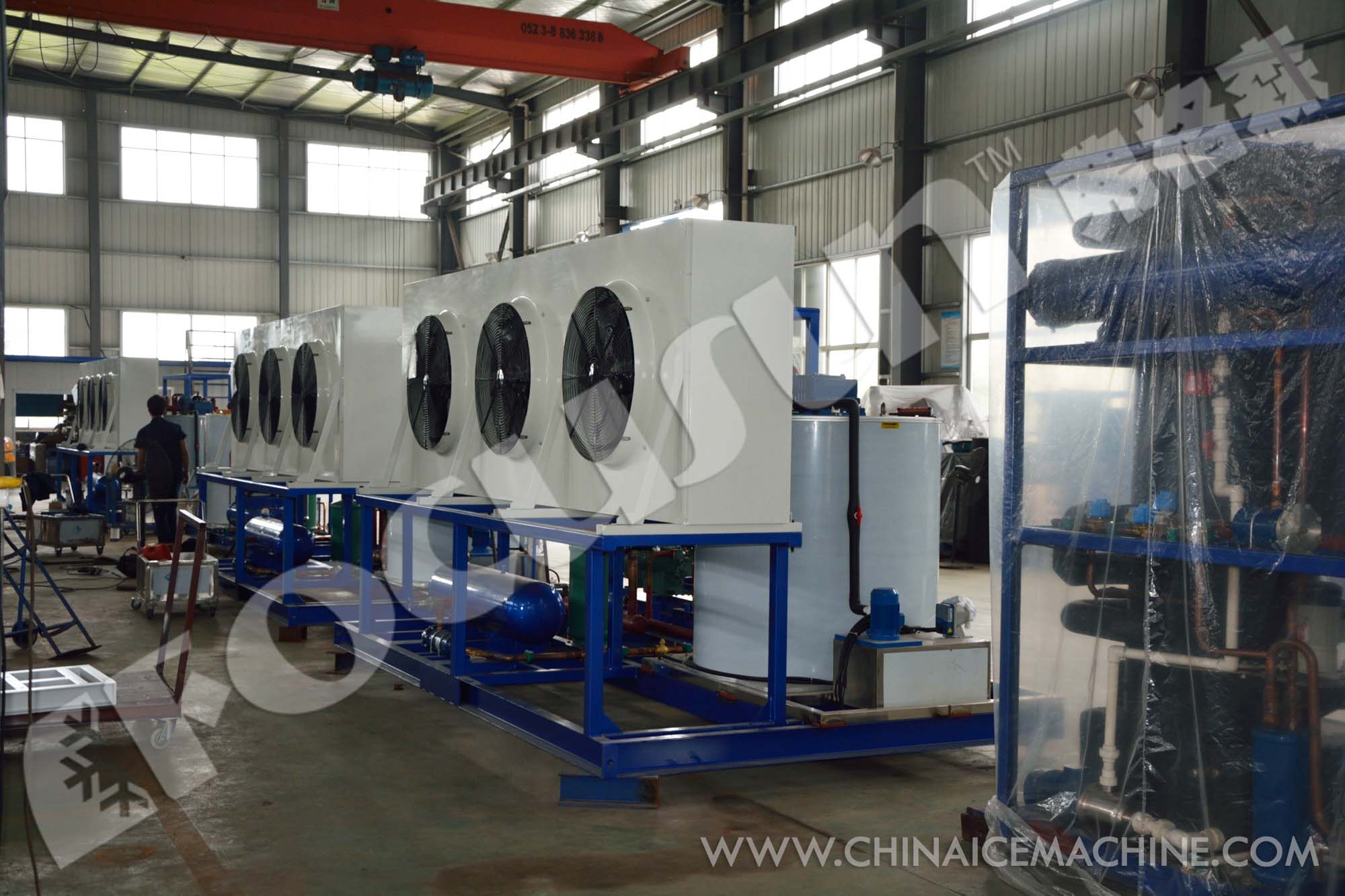 Commerical Type Fresh Water Flake Ice Machine Stainless Steel