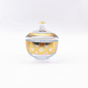China Small Antique Glass Candy Bowls Handcrafted With 0.25L Capacity on sale