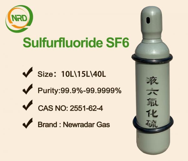 Cheap 10 L Cylinder Packed Sulphur Hexafluoride Sf6 150-200 Bar Filfilling  Pressure for sale