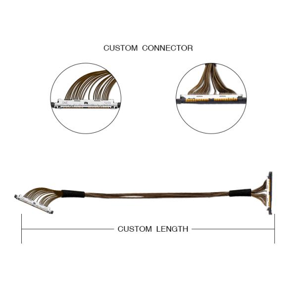 KEL Lvds Edp MIPI Camera Cable 0.4mm Pitch USL20-30SS-0045-C lvds display connector