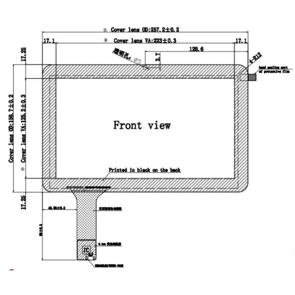 5V 10.1 Inch ILItek 2511 Chip Capacitive Touch Panel Anti-Interference High Durability Sensitive High Precision