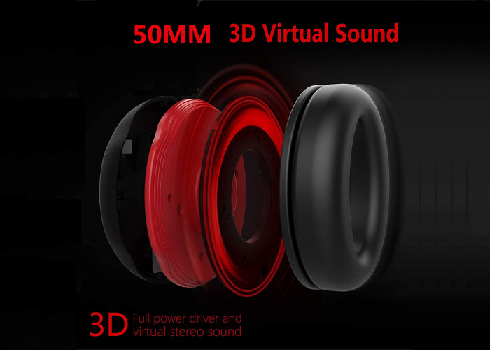 2.4G Wireless Gaming Earphones , 40db Bluetooth Earphones With Microphone