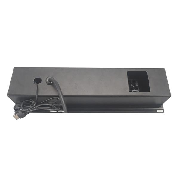 UK Power Outlet Hidden In Conference Table Qi Wireless Charger Sliding Cover Desk Power Socket Box With Data