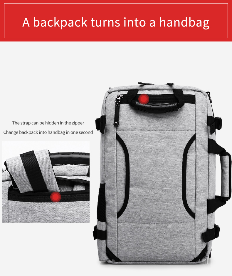 Factory wholesale OEM custom logo men outdoor multifunctional travel bag anti theft waterproof business Laptop Backpack