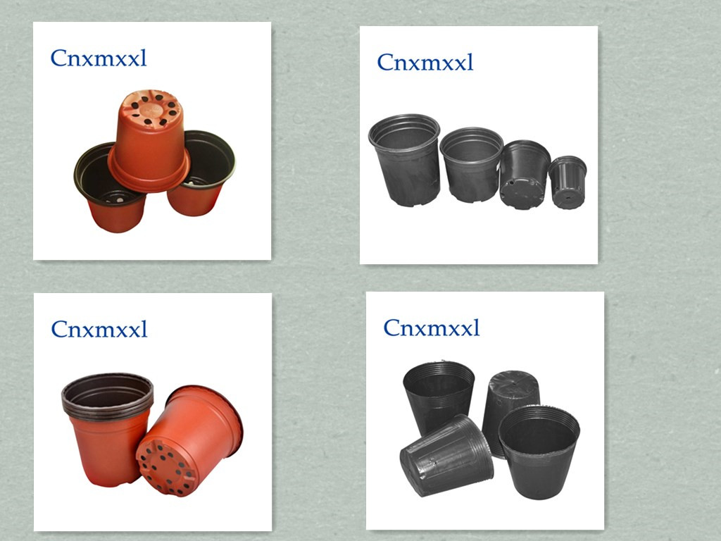 Custom Size Black PVC PS Plastic Soft Flower Nutrition Pot For Planting