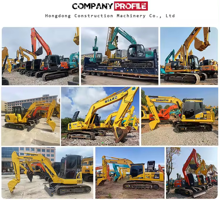 PC220-6 Second Hand Excavator Used Komatsu Original Digger High Operating Efficiency