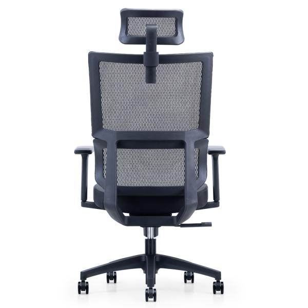 Breathable Mesh Back Office Chair With Adjustable Seat Cushion And Headrest