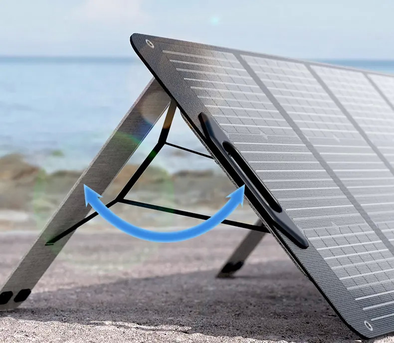 Monocrystalline Silicon Flexible Solar Panel Portable Solar Power Station 18v 19v 100w