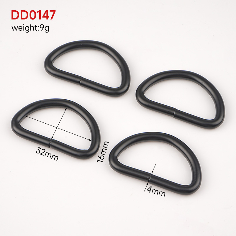 Customized Logo Acceptable D Ring Connectors for Bags Purses and Clothing Sewing Craft