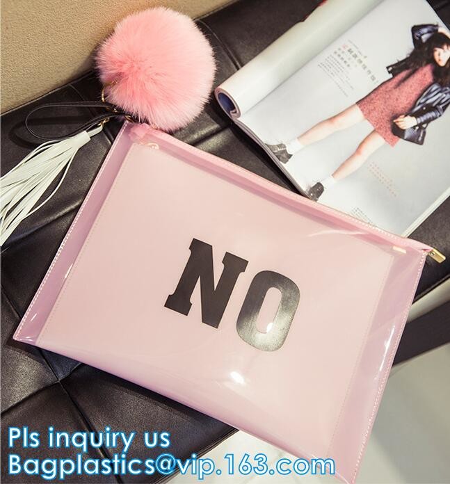 Custom Printed Slider Pe Zip Lock Clothing Bags With Logo, frosted plastic pvc zip lock document bag, Standup Cosmetic P