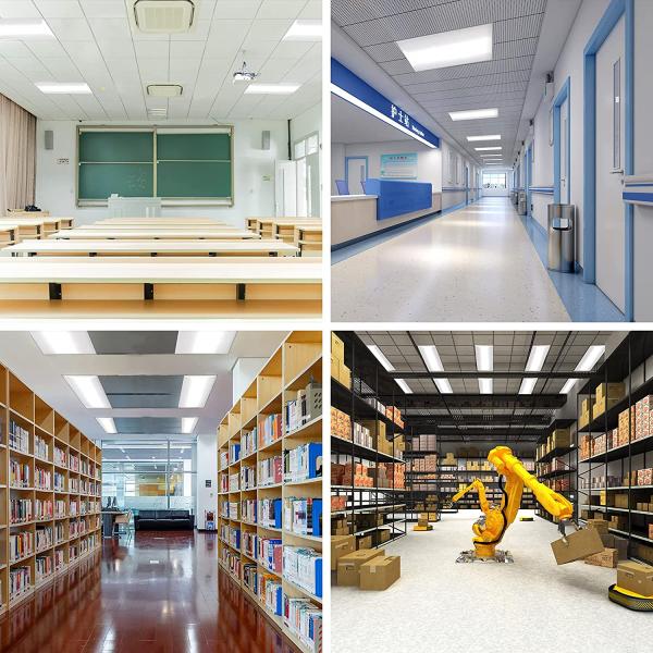 Power And CCT Changeable 2x4 2x2 LED Troffer Lights DLC Certification