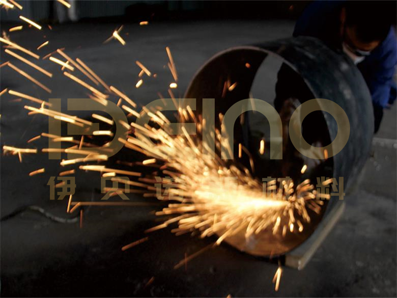 Straight Ceramic Lined Carbon Steel Pipe Heat Resistance Custom