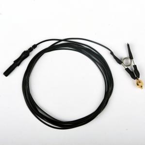 Quality EMG Ear Clip Electrode Gold Coated 1500 Mm Lead Wire 1.5mm DIN wholesale