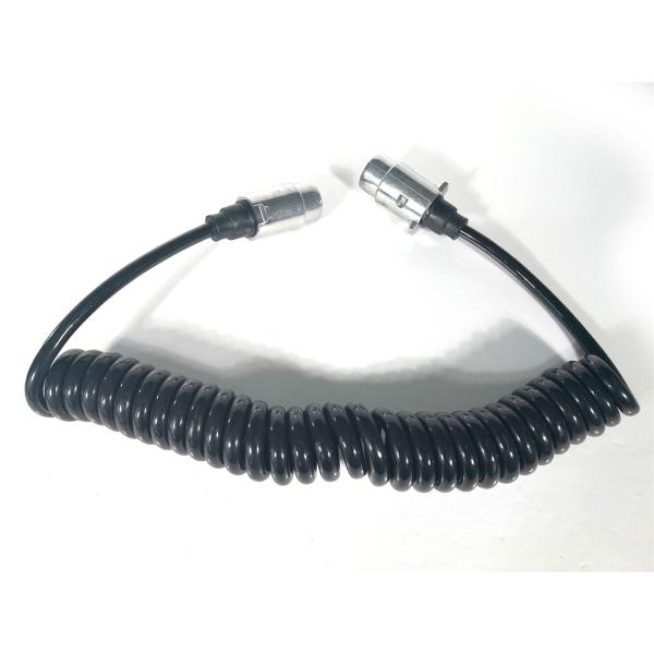 European Trailer Hitch Cables 7 Pole N Type With Metal Plug , ISO 1724 Certification