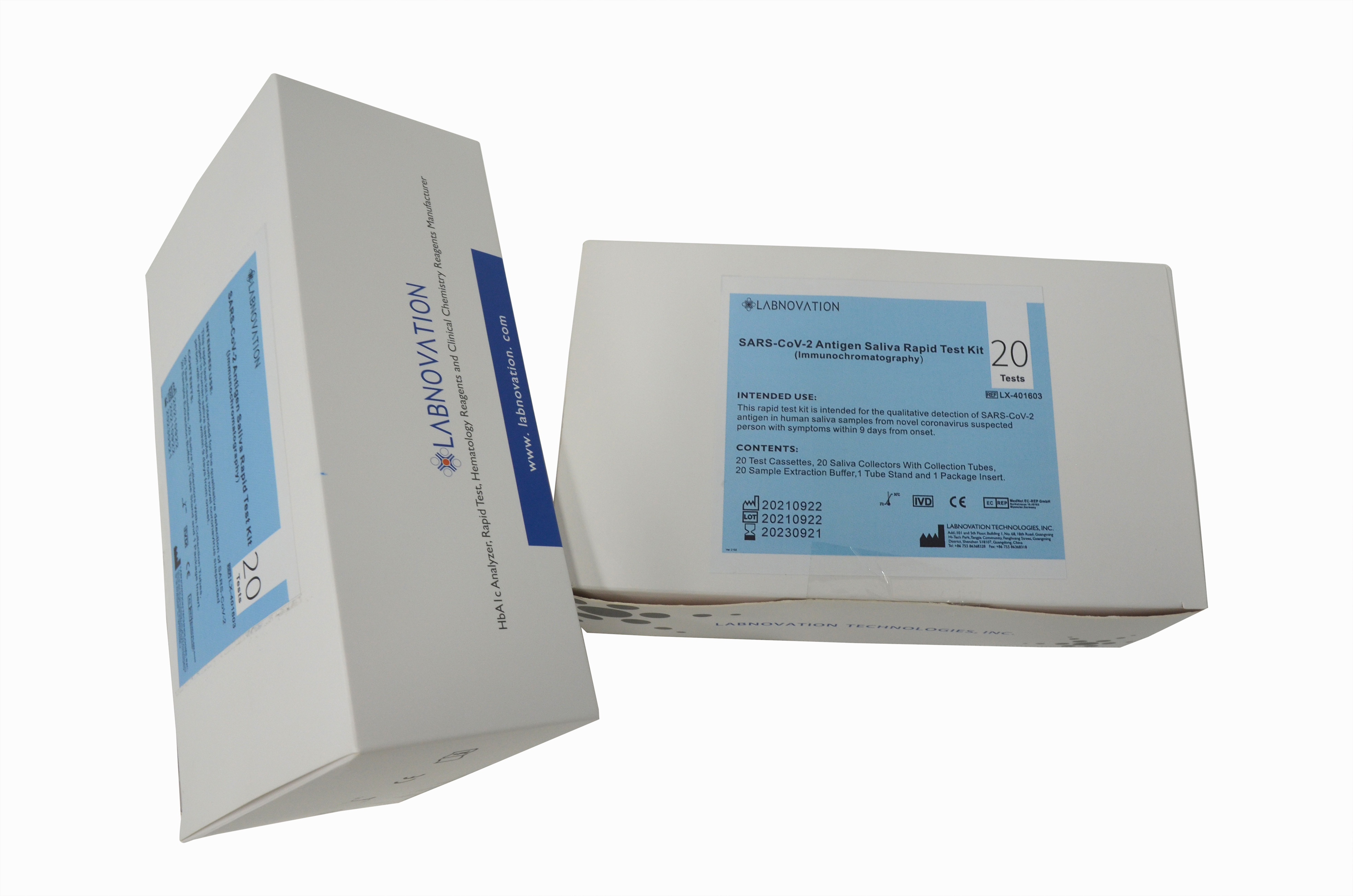 Quality SARS-CoV-2 Professional Saliva Antigen Test Kit 20 Tests wholesale