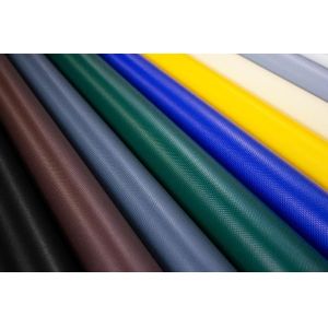 China Customized Logo PVC Laminated Fabric Sheet Anti UV PVC Fabric 300gsm-1000gsm on sale