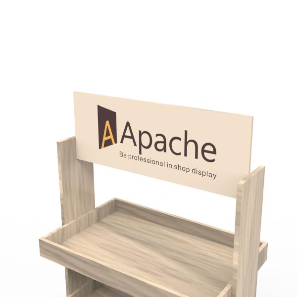 Flexible Point Of Sales Displays Stores Wooden Wine Display Rack With Wheels