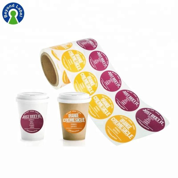 5CM FSC Sticker Roll Paper Sticker Labels Printing For Makeup Box
