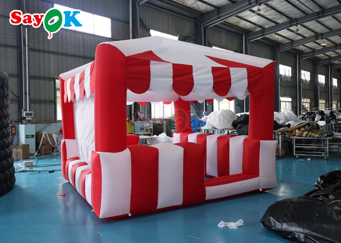 PVC Tarpaulin Inflatable Concession Booth Inflatable Kiosk Carnival Treat Shop