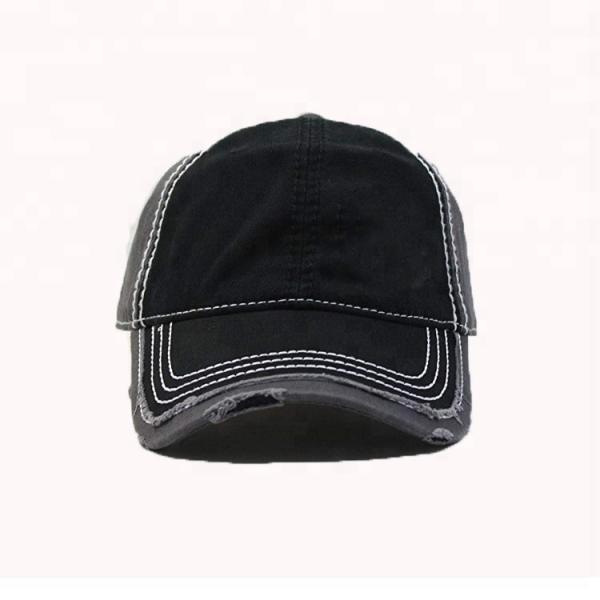 Distressed Style Mens Vintage Baseball Caps , Custom Short Bill Baseball Cap