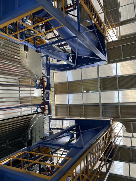 Double Powder Booth Aluminium Profiles Surface Treatment Vertical Powder Coating
