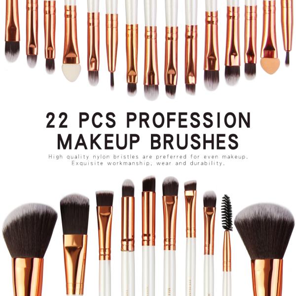 High quality Wood Handle Makeup Brushes Fan Brush best make up brush