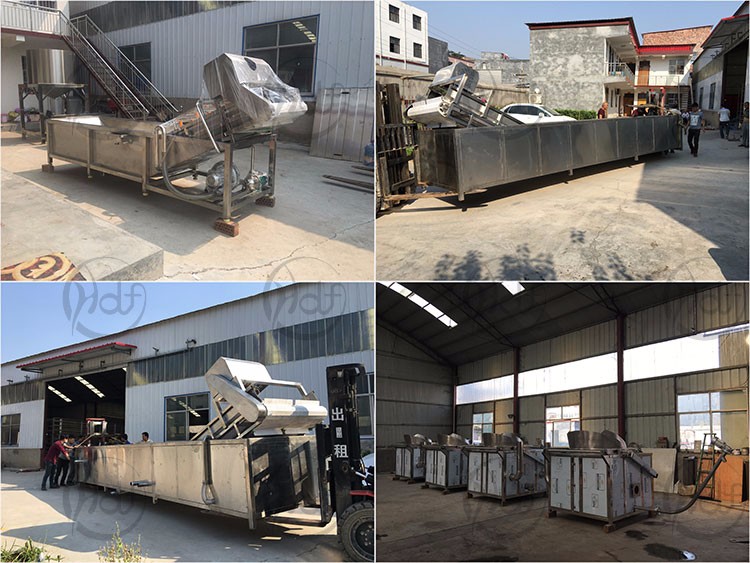 Fruit and vegetable washing and drying machine with high quality