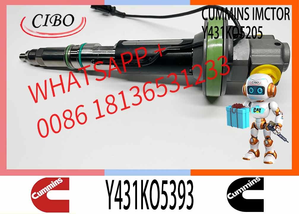 Imported genuine quality F00BL0J019 QSK19 Y431K05420 diesel fuel I injector 4964170 4955524 Y431KO5393
