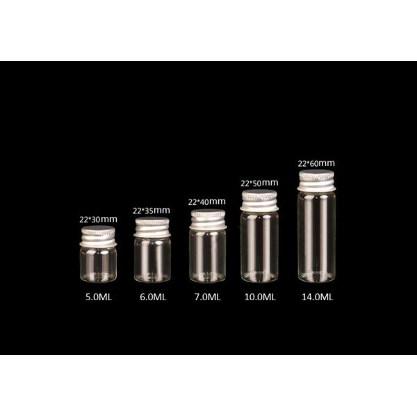 22mm 2017 Hot Sale Glass Jars Bottles with Aluminiu lid, Glass Bottles for Storage, Good Quality and Competitive Price