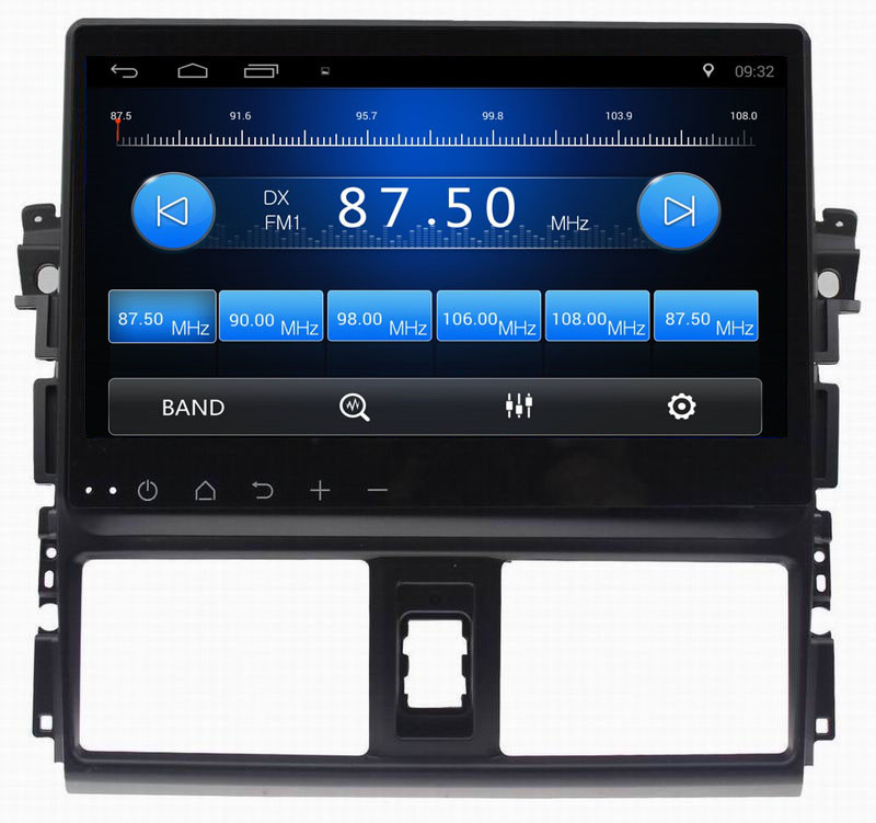Ouchuangbo car radio gps nav stereo for Toyota Vios 2014 with USB SWC 1080P Video BT reverse camera android 8.1 system