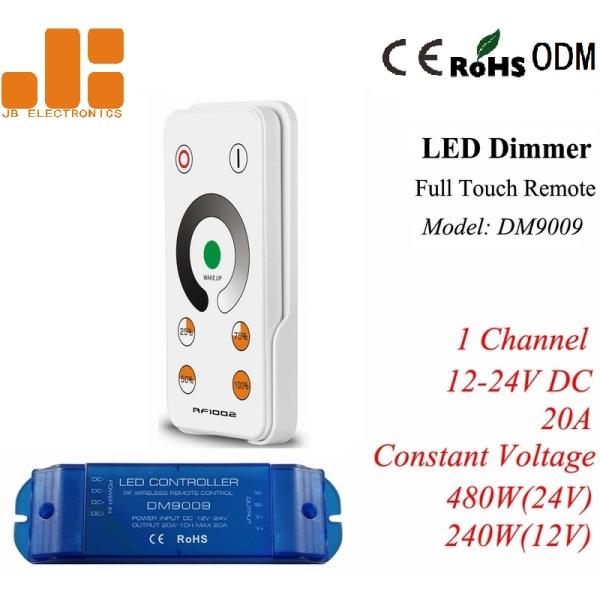 Max 20A Single Channel RF Wireless LED Controller With Automatic Memory Function