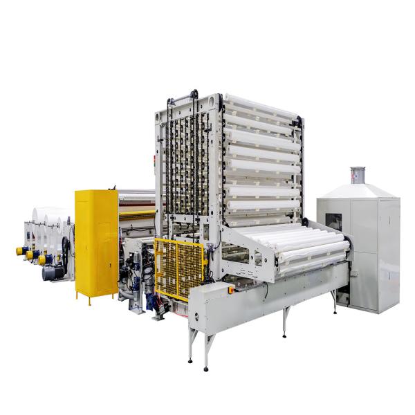 Cheap 14 - 45kw Toilet Paper Rewinding Machine 380V 2150mm width for sale