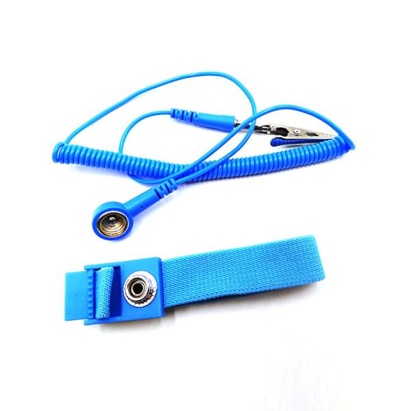 Dual Cord Metal Conductive Esd Wrist Strap Adjustable Custom Bracelet
