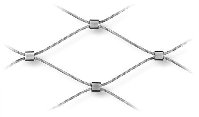 8 Advantages of Stainless Steel 2.0mm 60x60mm  Eye Size Cable Wire Mesh 3
