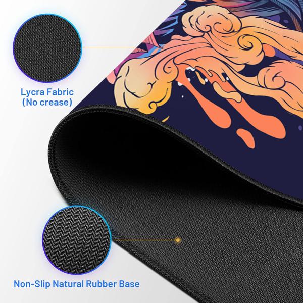 Large Anime Rubber Locking Edge Computer Mousepad with 100% Eco-friendly Material